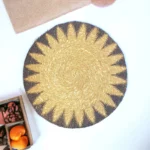Seagrass Placemats Round | 15" Printed Table Placemats For Kitchen | Buy Eco Friendly Placemats Online | Pack of 4 pcs