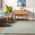 Jute Area Rug For Living Room| Green colour Rug | Eco Friendly Farmhouse Floor Rugs 1 Photoroom-20240522_191312.webp